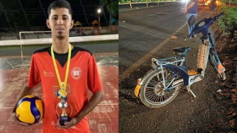 Jovem morre após acidente de bicicleta e carreta na BR-376