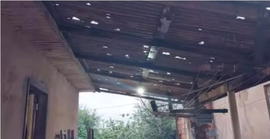 Chuva com granizo faz o governador decretar situação de emergencia