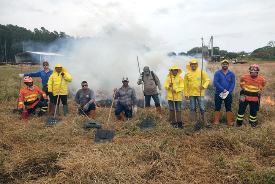 Curso de prevenção de incendio aconteceu na fazenda Vaca Branca